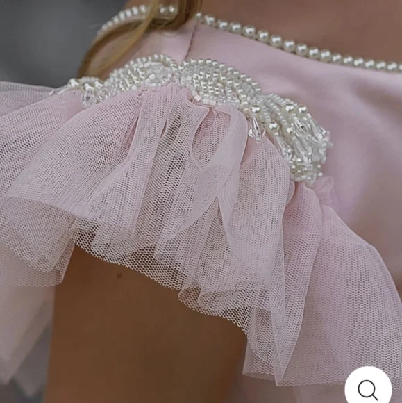 Dollcake dreamy pink butterfly sleeve dress gown 8 9